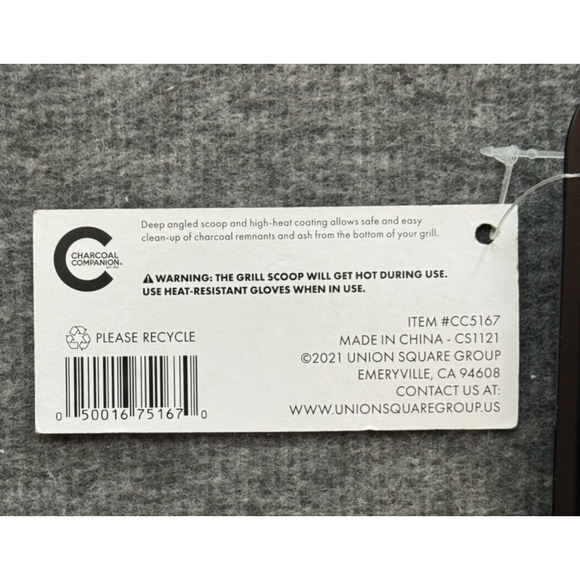 Charcoal Companion Charcoal Grill Scoop - Steel - High Heat Coating - 8.5" - Picture 8 of 8